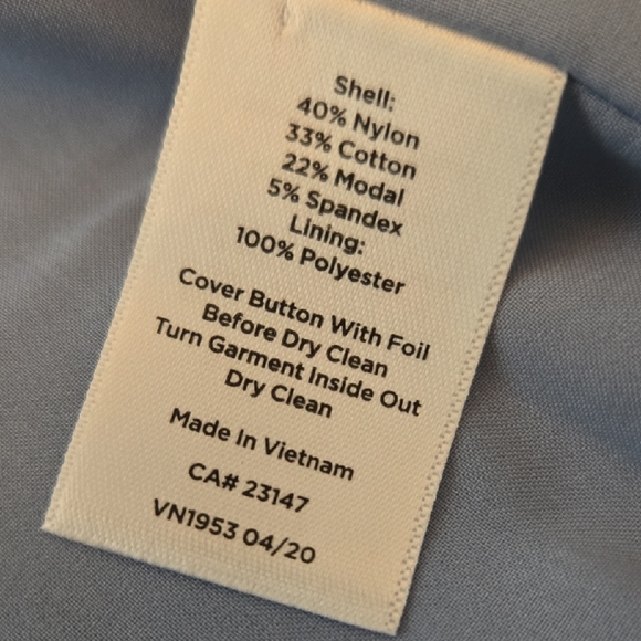 Talbots Light Blue Women's Blazer - Picture 3 of 9